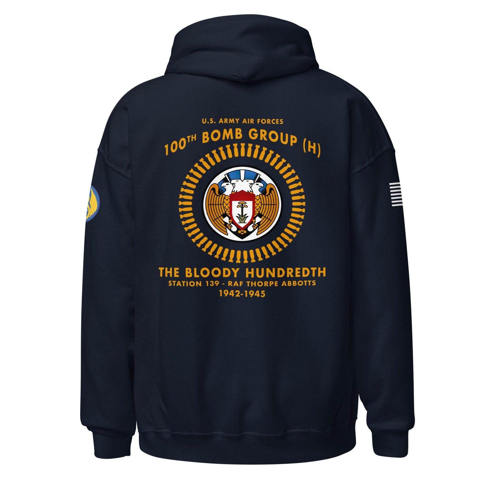 100th Bomb Group (Heavy) 'Bloody Hundredth' 8th Air Force Legacy Unisex Hoodie Tactically Acquired   