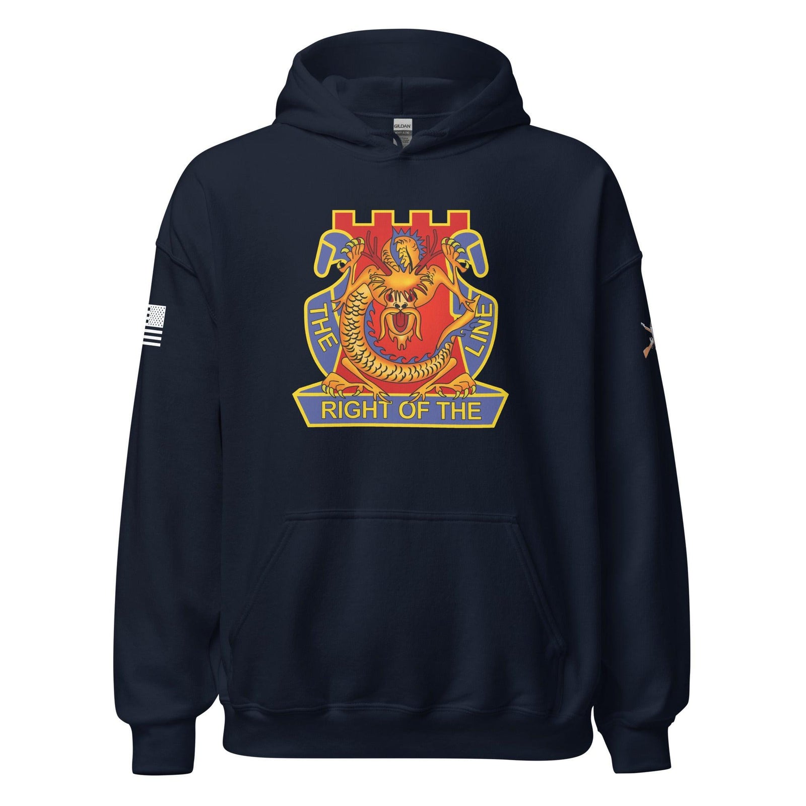 U.S. Army 14th Infantry Regiment Unisex Hoodie Tactically Acquired Navy S 
