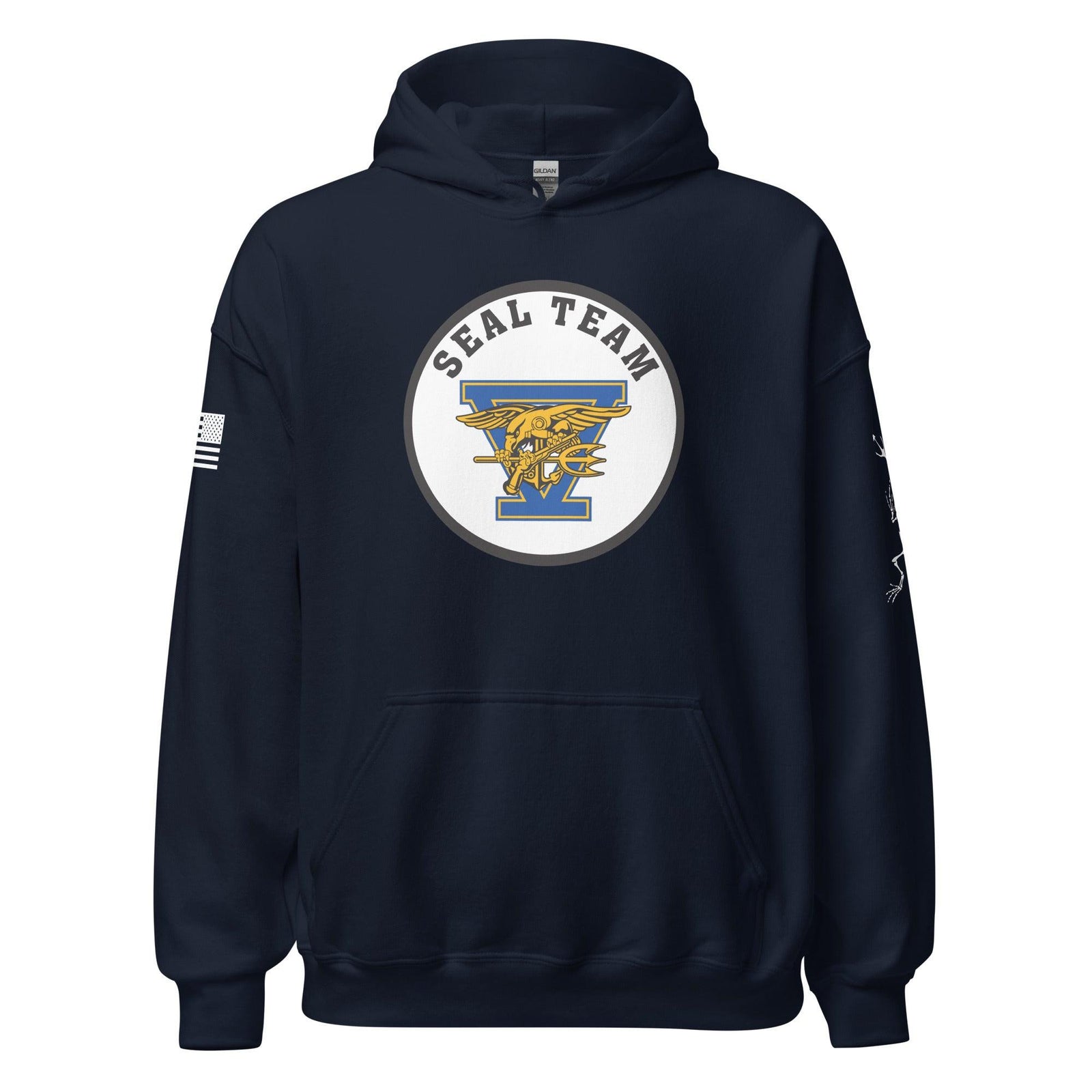 U.S. Navy SEAL Team 5 Frogman Unisex Hoodie Tactically Acquired Navy S 