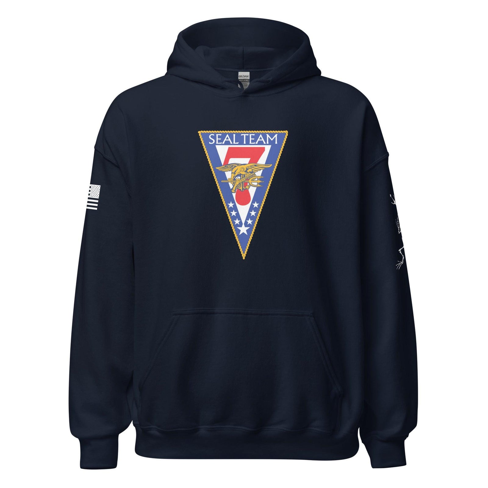 U.S. Navy SEAL Team 7 Frogman Unisex Hoodie Tactically Acquired Navy S 