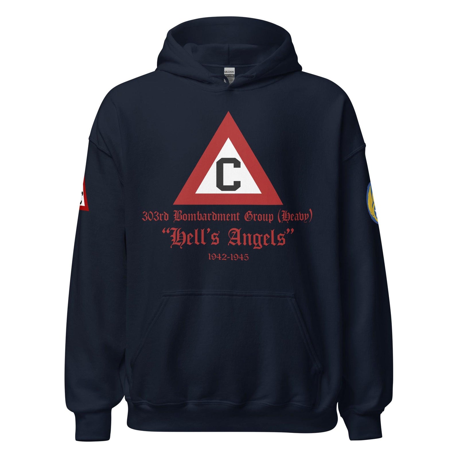 303rd Bombardment Group (Heavy) 8th Air Force Unisex Hoodie Tactically Acquired Navy S 