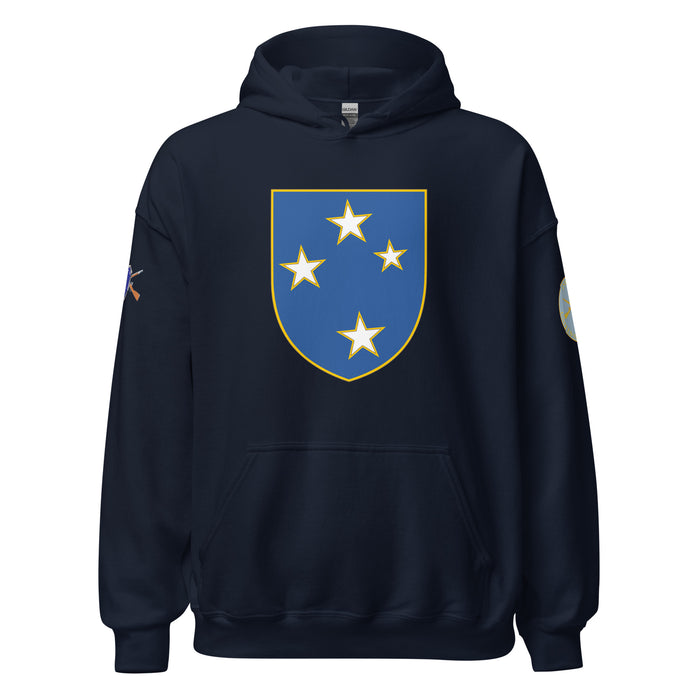 U.S. Army 23rd Infantry Division (23ID) Infantry Branch Unisex Hoodie Tactically Acquired Navy S 