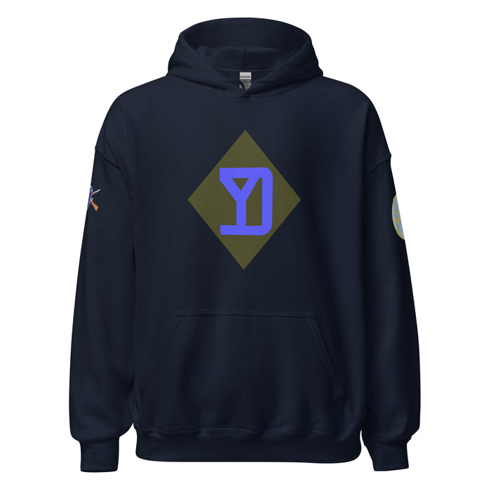 U.S. Army 26th Infantry Division (26ID) Infantry Branch Unisex Hoodie Tactically Acquired Navy S 