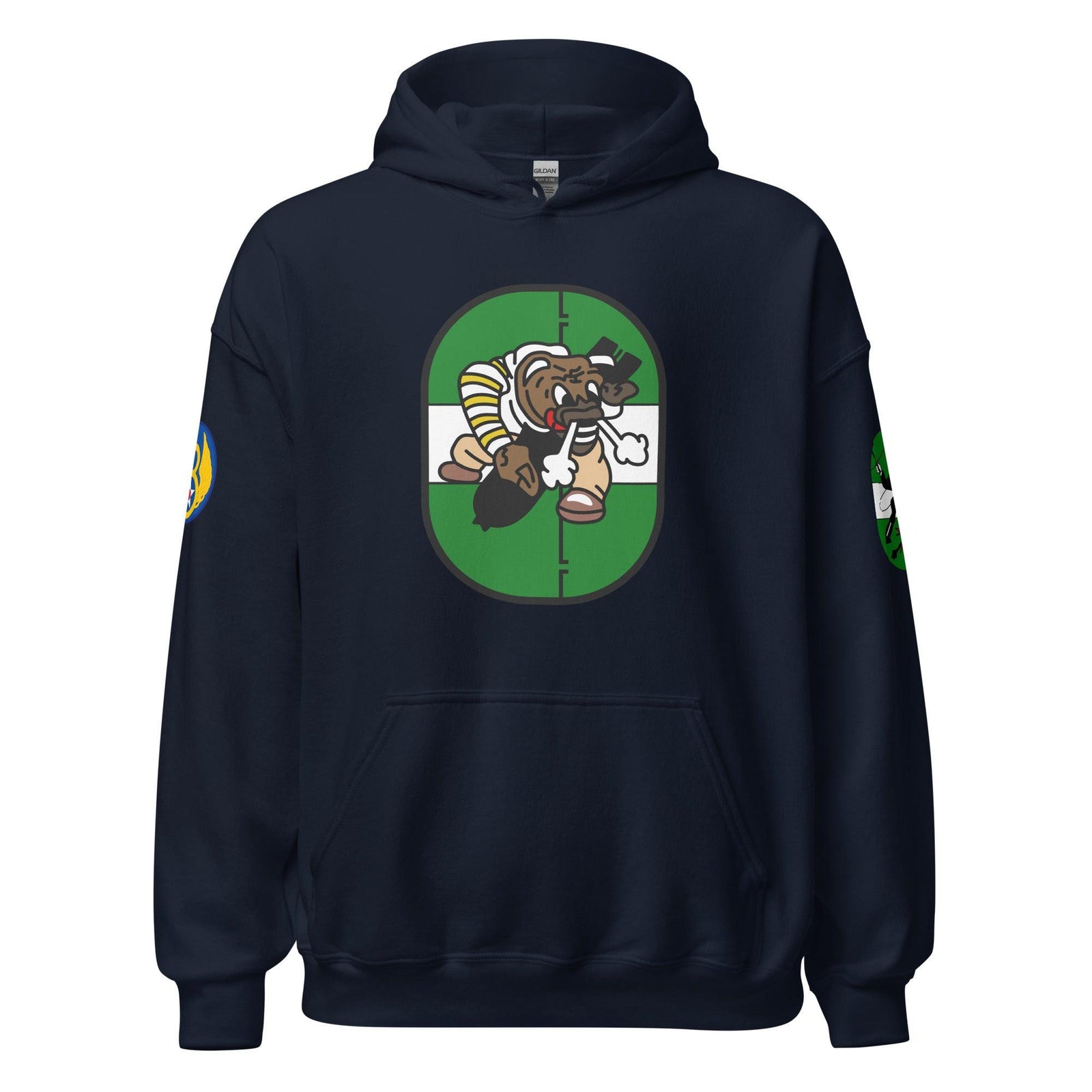 855th Bomb Squadron 491st Bomb Group WW2 Unisex Hoodie Tactically Acquired Navy S 