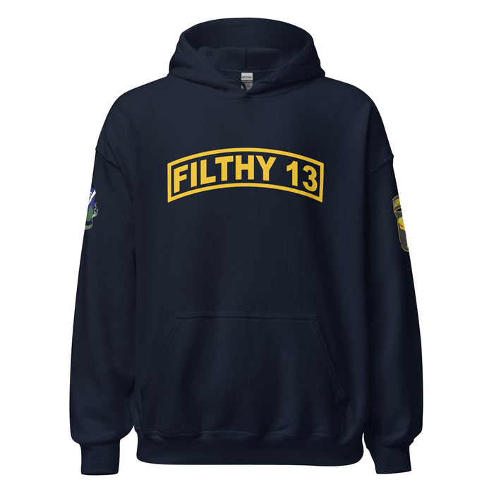 Filthy 13 506 PIR 101st Airborne WW2 Legacy Unisex Hoodie Tactically Acquired Navy S 