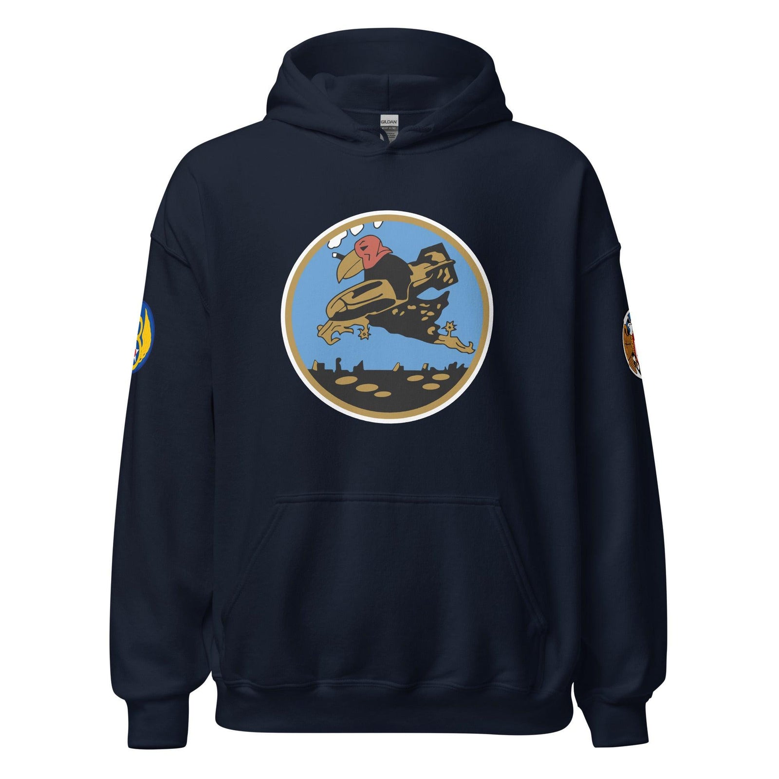 351st Bombardment Squadron - 100th Bomb Group - Unisex Hoodie Tactically Acquired Navy S 