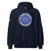 U.S. Army Infantry Branch Combat Veteran Unisex Hoodie Tactically Acquired Navy S 
