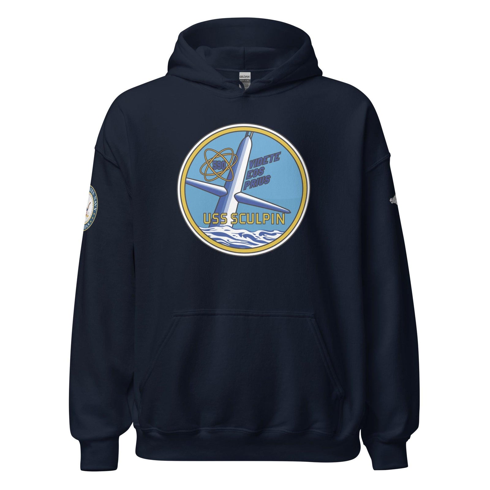 USS Sculpin (SSN-590) U.S. Navy Veteran Unisex Hoodie Tactically Acquired Navy S 