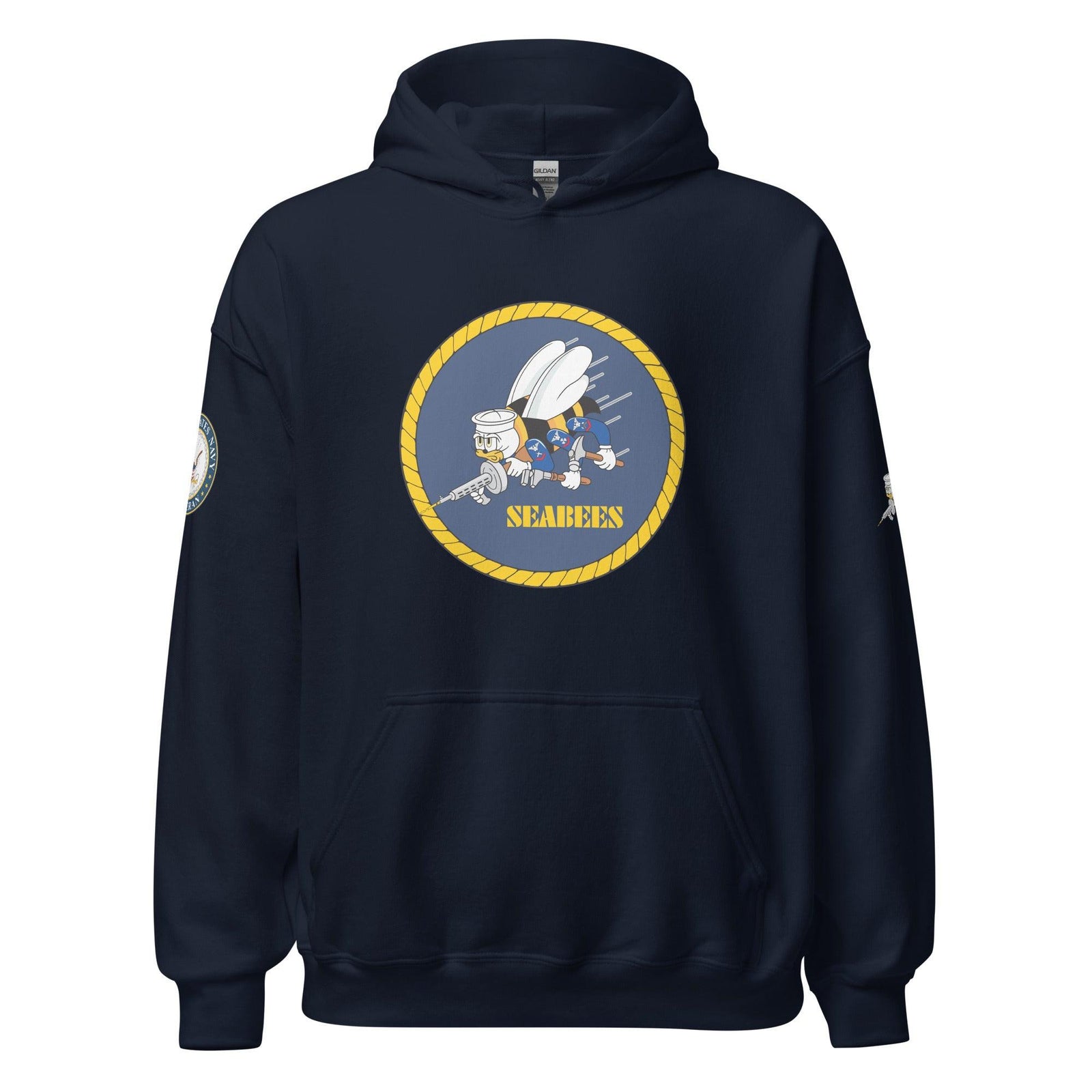 U.S. Navy Seabees Veteran Unisex Hoodie Tactically Acquired Navy S 