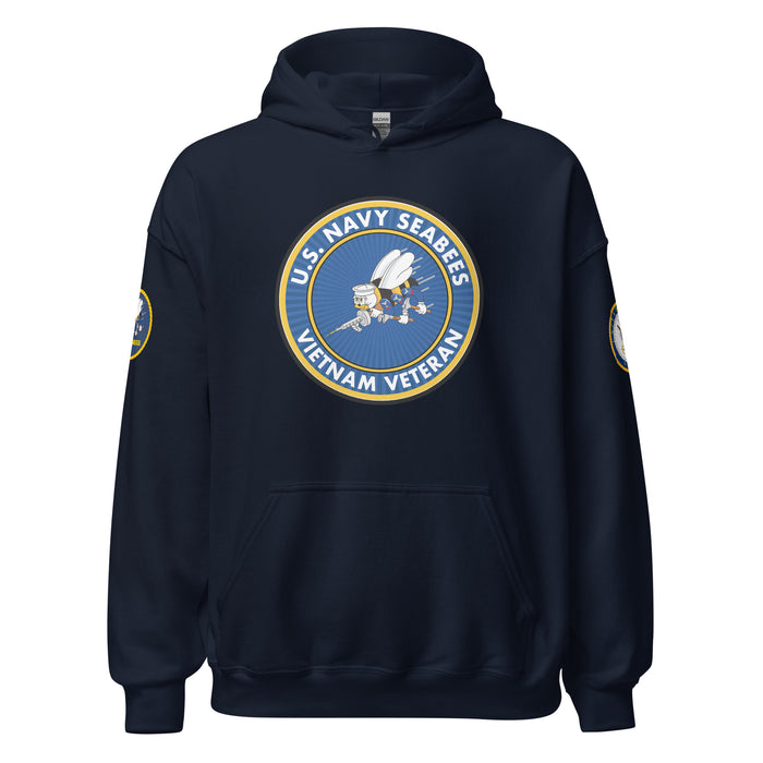 U.S. Navy Seabees Vietnam Veteran Unisex Hoodie Tactically Acquired Navy S 