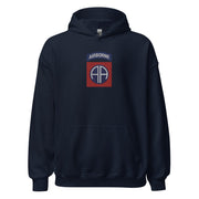 82nd Airborne Division Embroidered Unisex Hoodie Tactically Acquired Navy S 