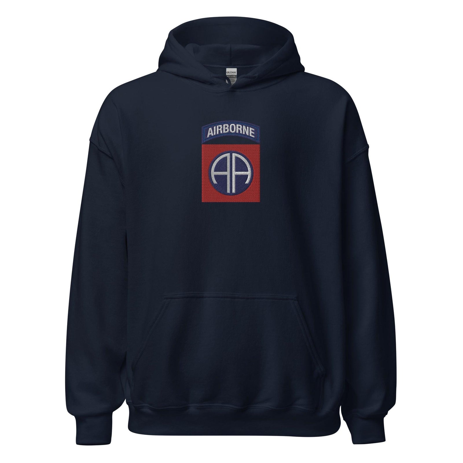 82nd Airborne Division Embroidered Unisex Hoodie Tactically Acquired Navy S 