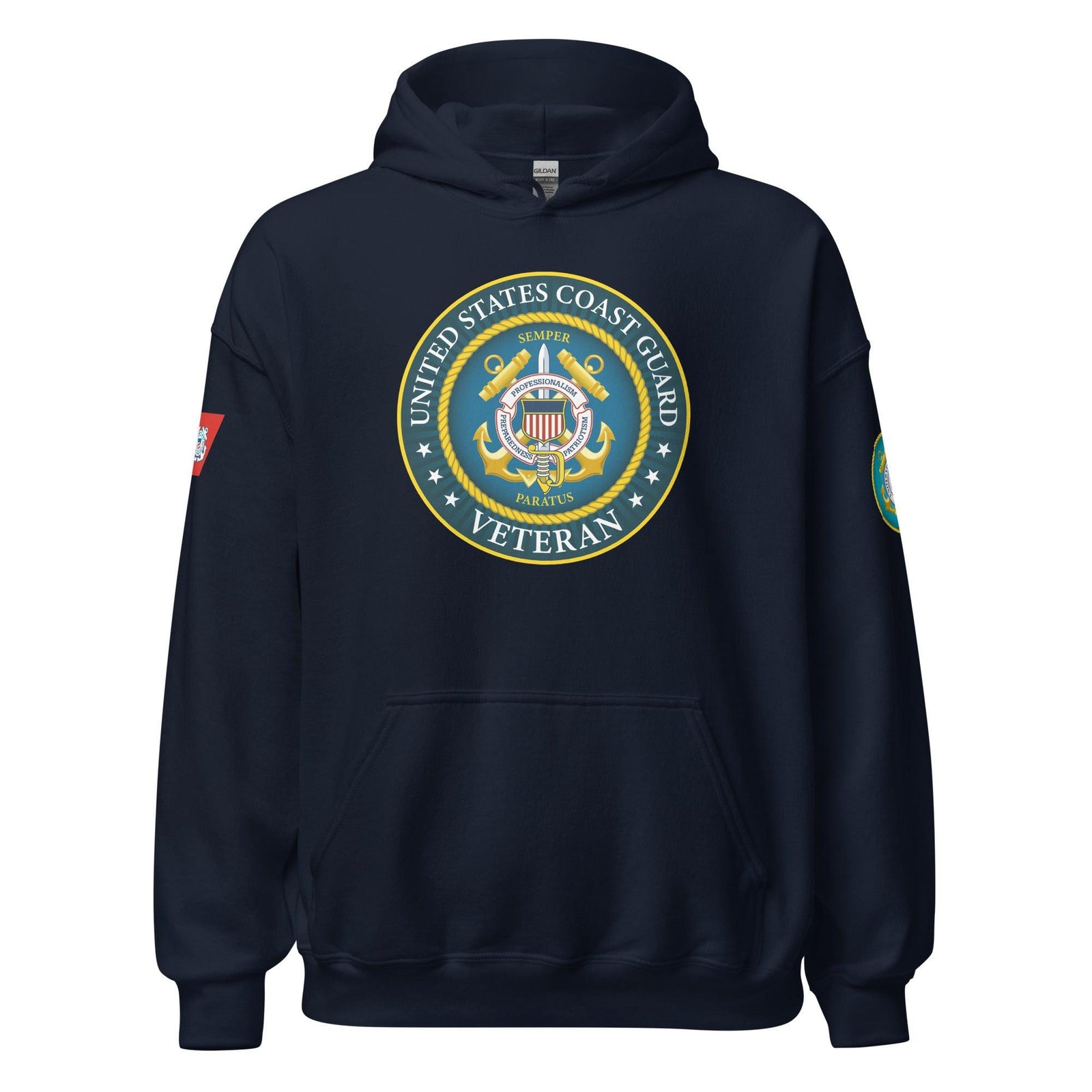 U.S. Coast Guard Veteran Unisex Hoodie Tactically Acquired Navy S 