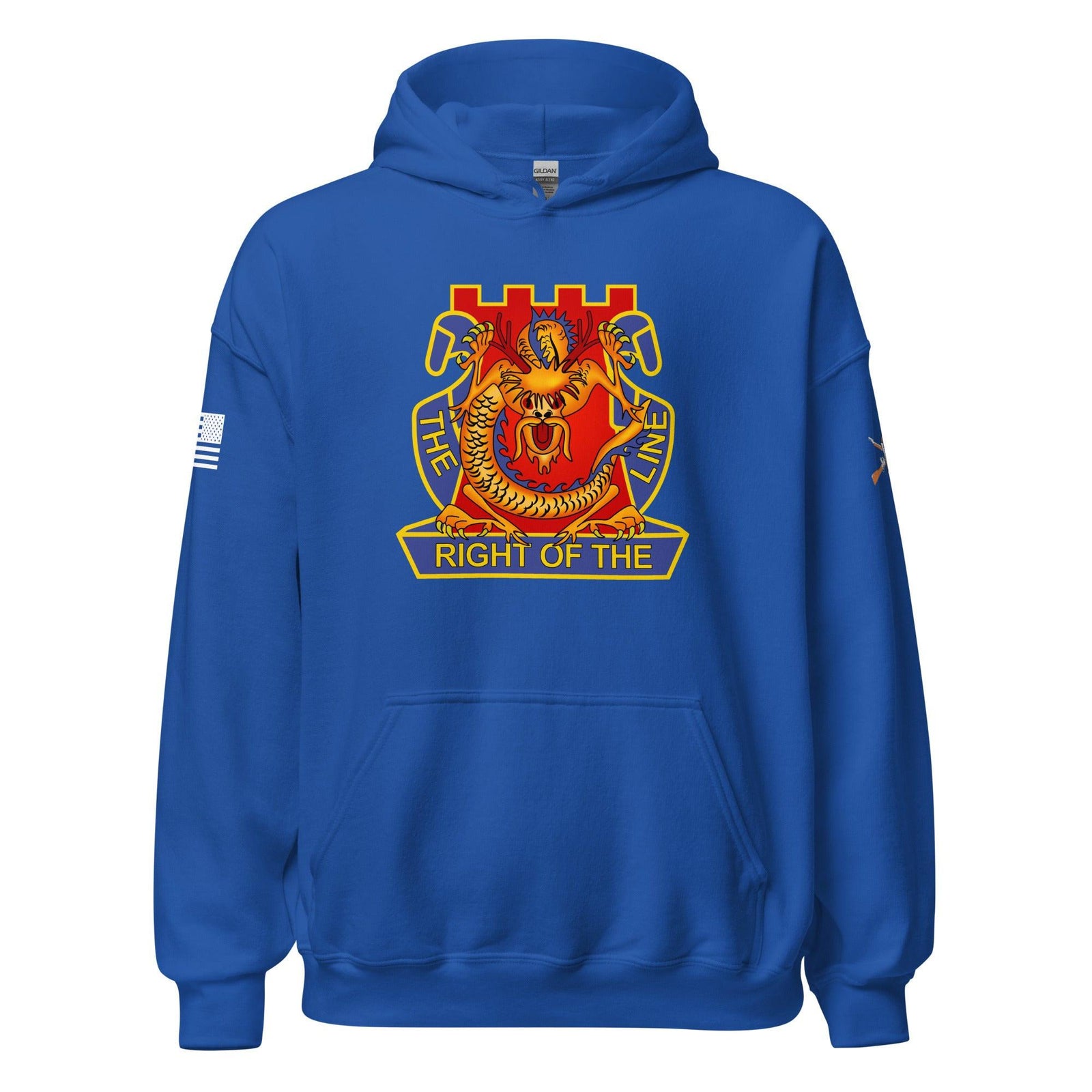 U.S. Army 14th Infantry Regiment Unisex Hoodie Tactically Acquired Royal S 