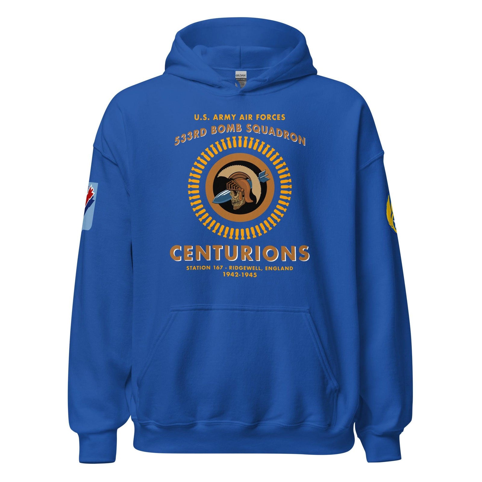 533rd Bomb Squadron 381st BG WW2 Legacy Unisex Hoodie Tactically Acquired Royal S 
