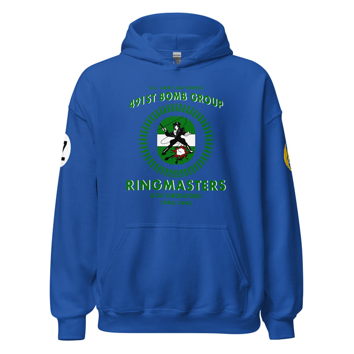 491st Bomb Group (Heavy) 'Ringmasters' WW2 Legacy Unisex Hoodie Tactically Acquired Royal S 