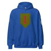 U.S. Army 1st Infantry Division (1ID) Infantry Branch Unisex Hoodie Tactically Acquired Royal S 
