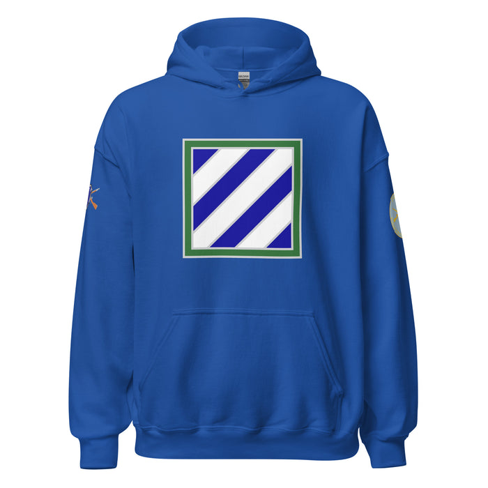 U.S. Army 3rd Infantry Division (3ID) Infantry Branch Unisex Hoodie Tactically Acquired Royal S 