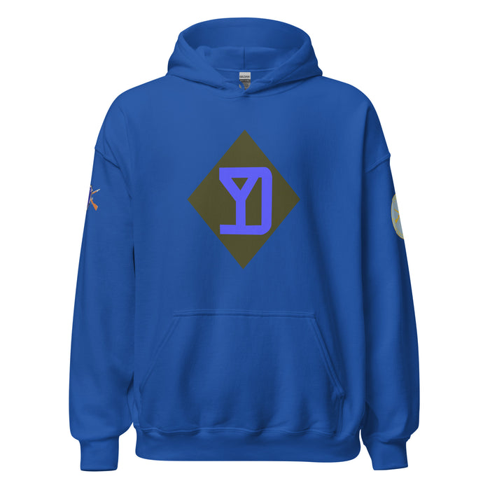 U.S. Army 26th Infantry Division (26ID) Infantry Branch Unisex Hoodie Tactically Acquired Royal S 