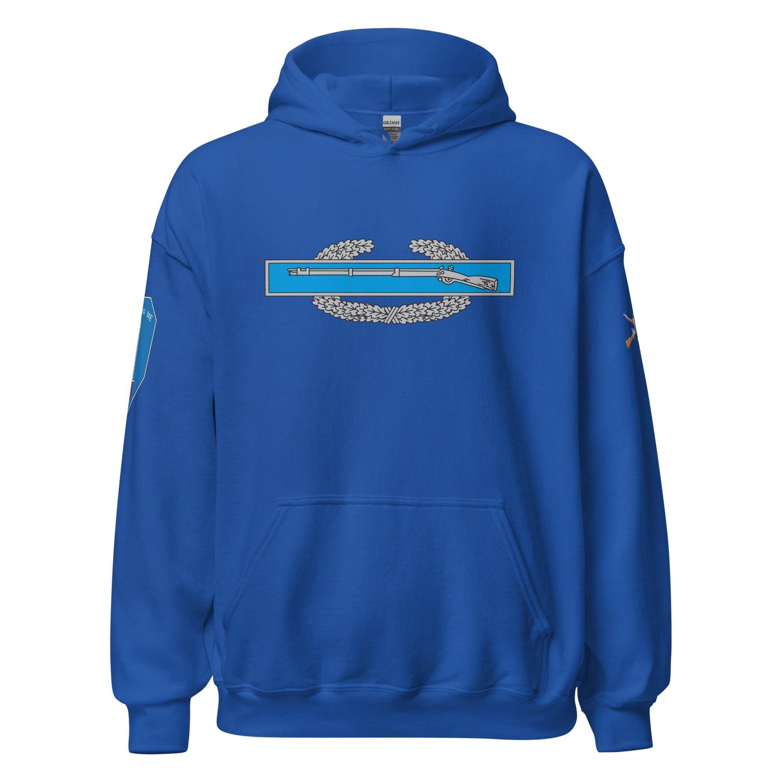 U.S. Army Combat Service Identification Badge (CIB) Unisex Hoodie Tactically Acquired Royal S 