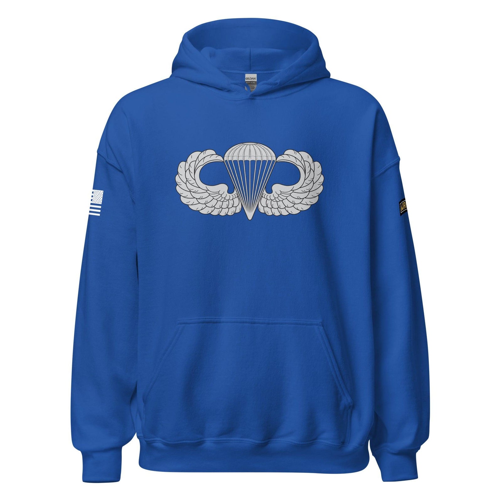 U.S. Army Parachutist Badge Unisex Paratrooper Hoodie Tactically Acquired Royal S 