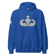 U.S. Army Senior Parachutist Badge Unisex Paratrooper Hoodie Tactically Acquired Royal S 