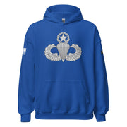 U.S. Army Master Parachutist Badge Unisex Paratrooper Hoodie Tactically Acquired Royal S 