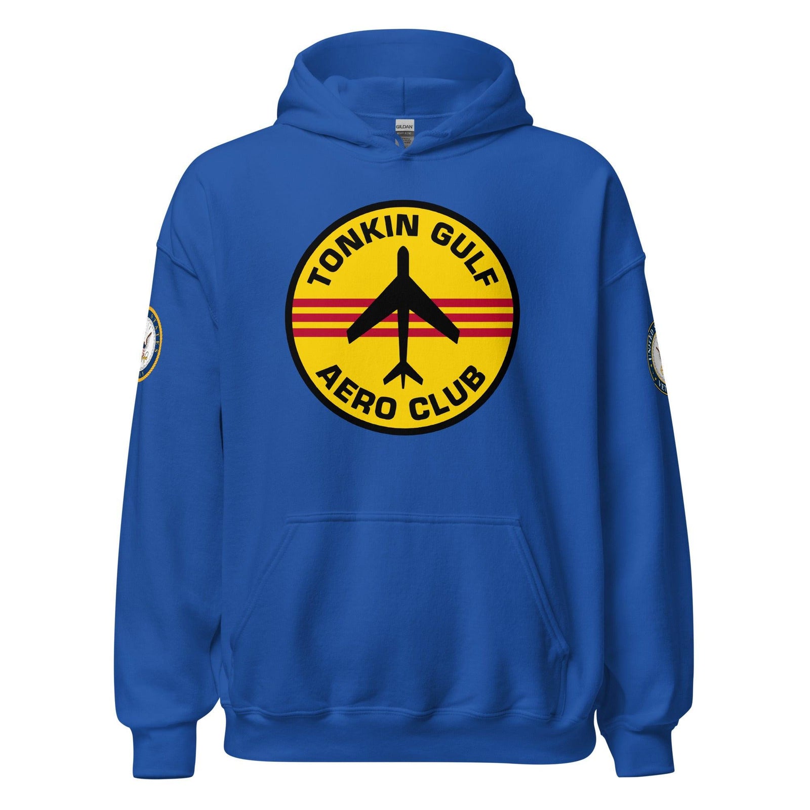 U.S. Navy Tonkin Gulf Aero Club Unisex Hoodie Tactically Acquired Royal S 