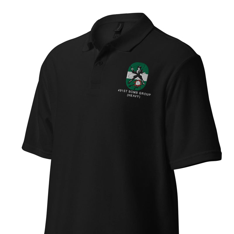 491st Bomb Group (Heavy) Embroidered Unisex Polo Shirt