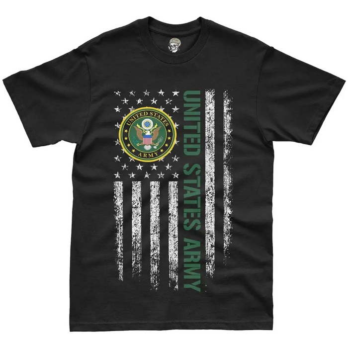 United States Army American Flag T-Shirt Tactically Acquired   