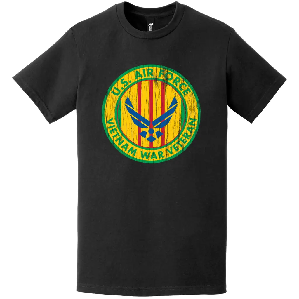 Distressed U.S. Air Force Vietnam Veteran T-Shirt Tactically Acquired   