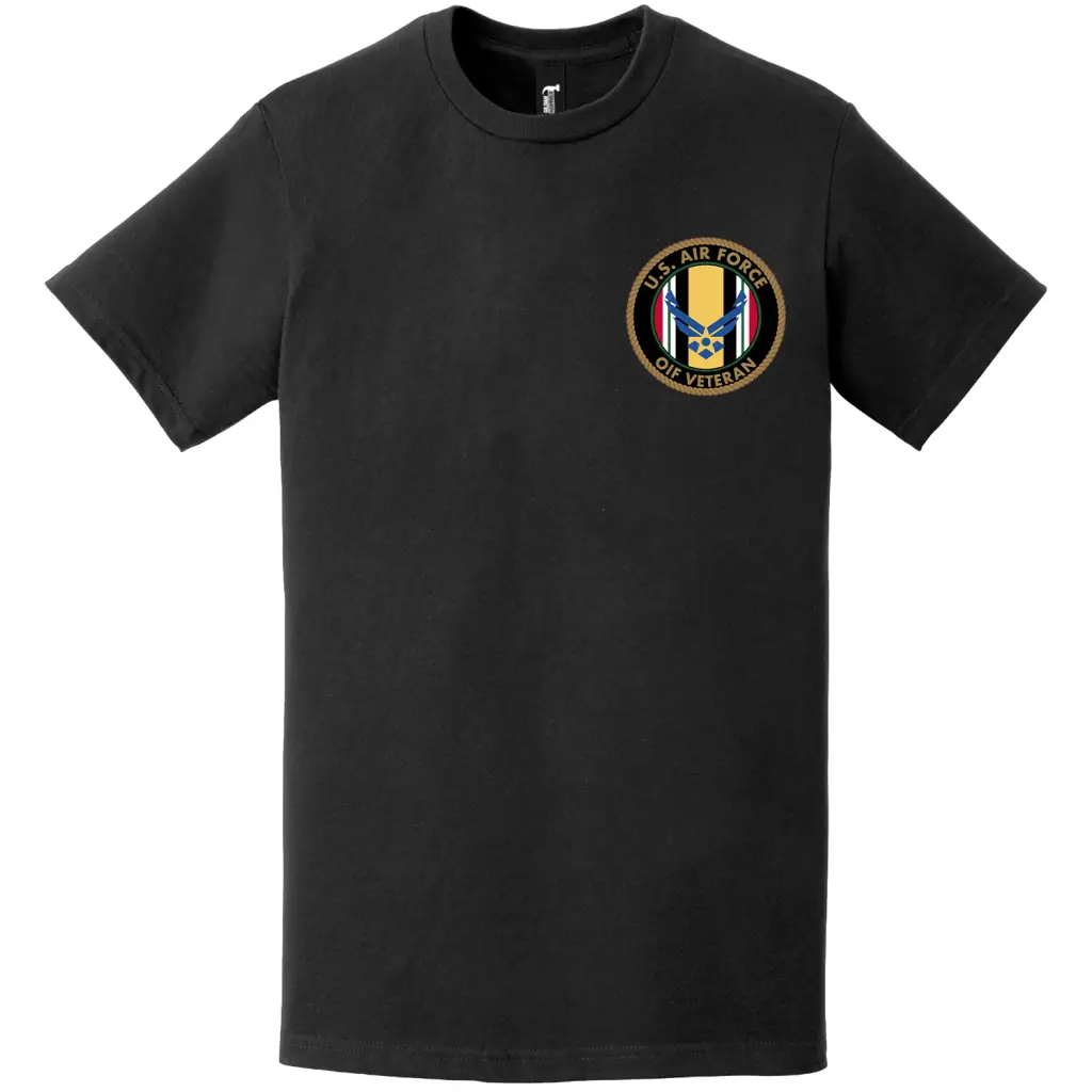 U.S. Air Force Operation Iraqi Freedom (OIF) Veteran Left Chest T-Shirt Tactically Acquired   