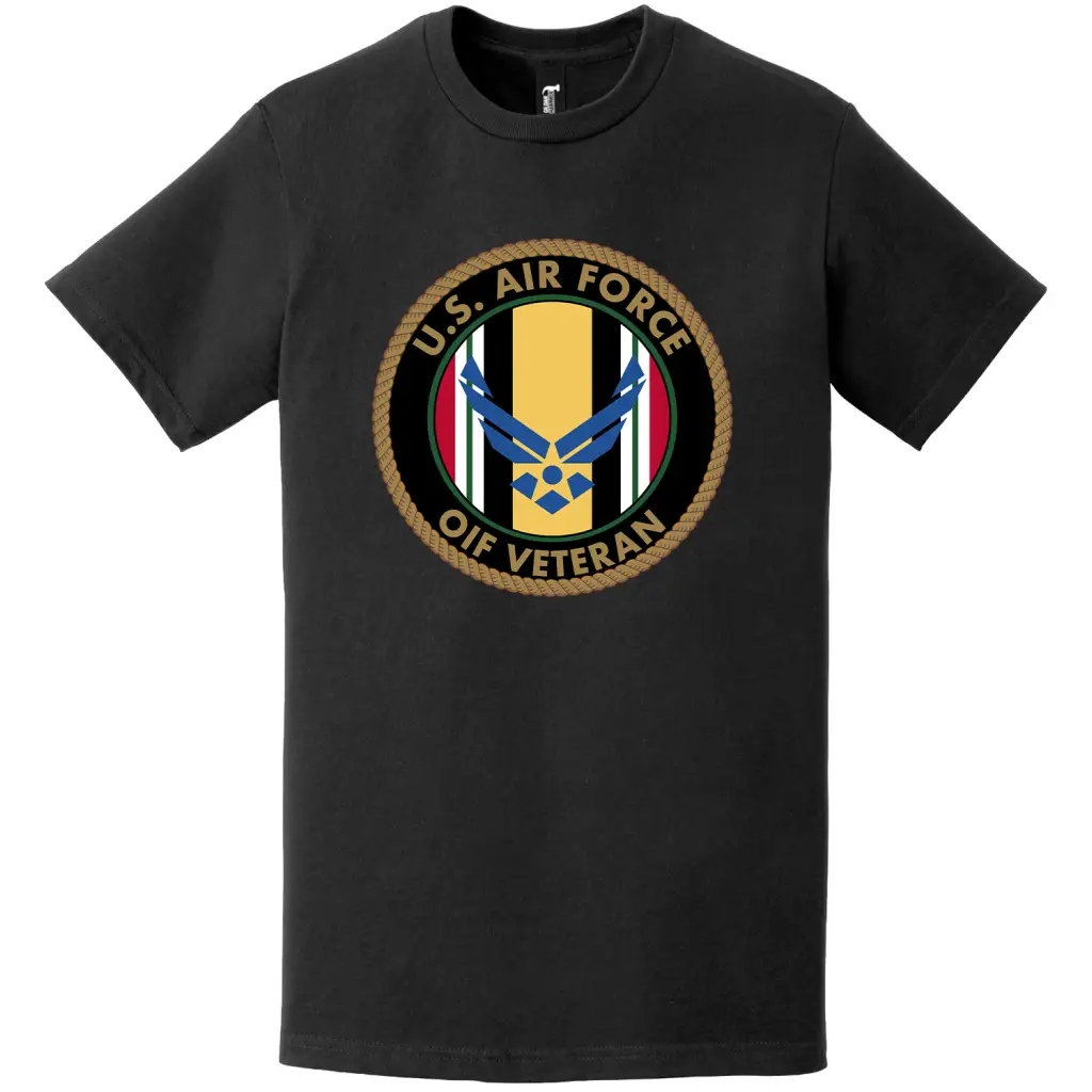U.S. Air Force Operation Iraqi Freedom (OIF) Veteran T-Shirt Tactically Acquired   