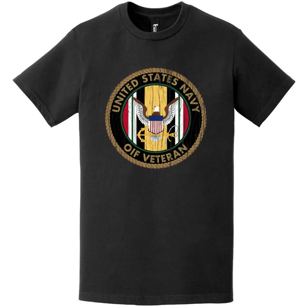 Distressed U.S. Navy Operation Iraqi Freedom (OIF) Veteran T-Shirt