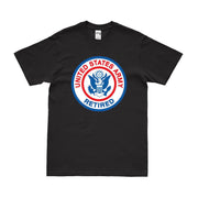 Retired U.S. Army Logo Emblem Seal T-Shirt Tactically Acquired Small Black 