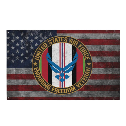 USAF Patriotic Operation Enduring Freedom (OEF) Veteran Indoor Wall Flag Tactically Acquired Default Title  