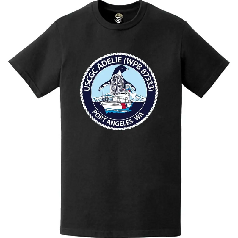 USCGC Adelie (WPB-87333) Ship's Crest Emblem Logo T-Shirt