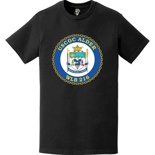 USCGC Alder (WLB-216) Ship's Crest Emblem Logo T-Shirt Tactically Acquired   