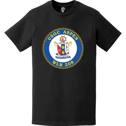 USCGC Aspen (WLB-208) Ship's Crest Emblem Logo T-Shirt Tactically Acquired   