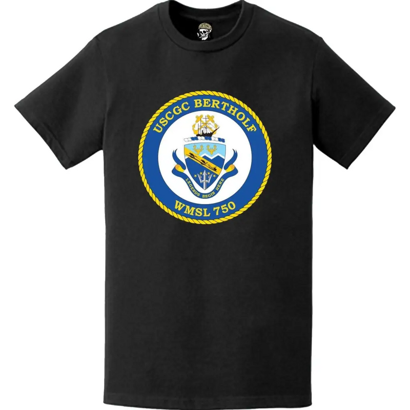 USCGC Bertholf (WMSL-750) Ship's Crest Emblem Logo T-Shirt