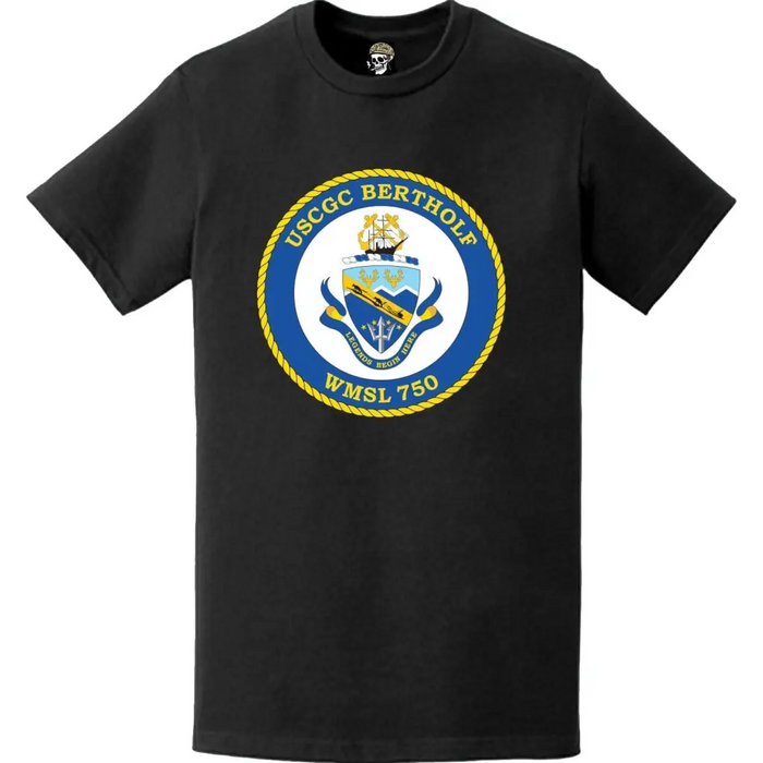 USCGC Bertholf (WMSL-750) Ship's Crest Emblem Logo T-Shirt Tactically Acquired   