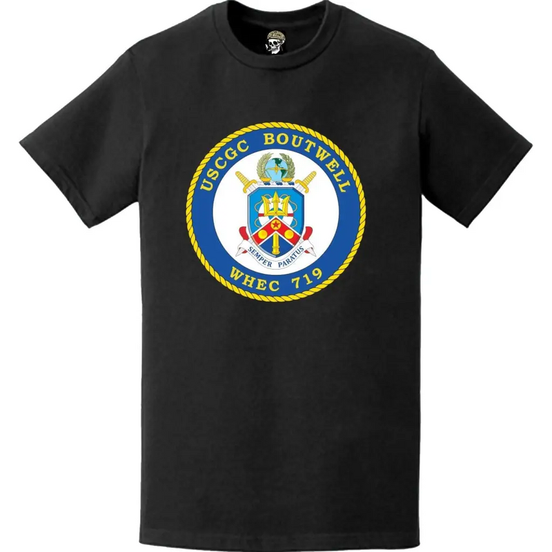 USCGC Boutwell (WHEC-719) Ship's Crest Emblem Logo T-Shirt