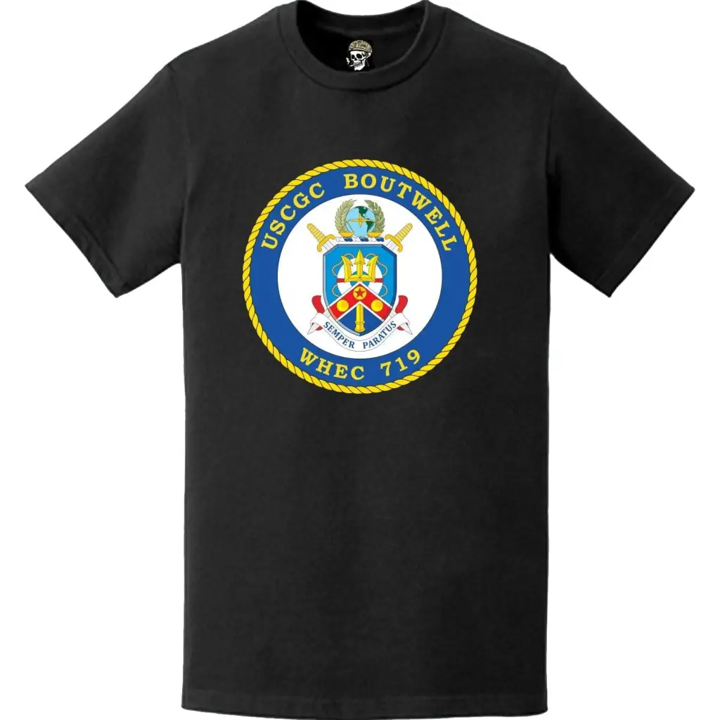USCGC Boutwell (WHEC-719) Ship's Crest Emblem Logo T-Shirt Tactically Acquired   