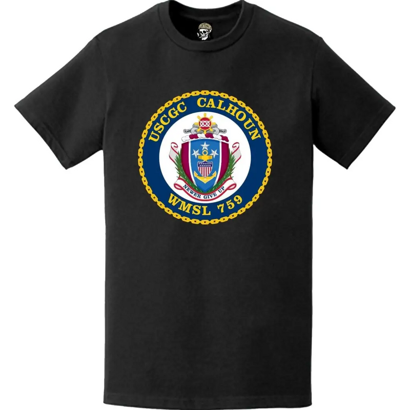 USCGC Calhoun (WMSL-759) Ship's Crest Emblem Logo T-Shirt