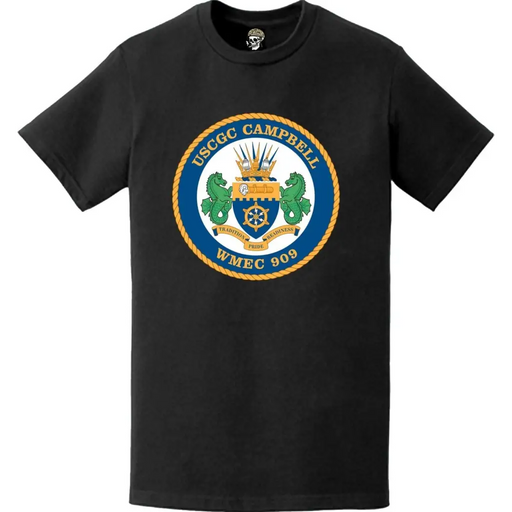USCGC Campbell (WMEC-909) Ship's Crest Emblem Logo T-Shirt Tactically Acquired   