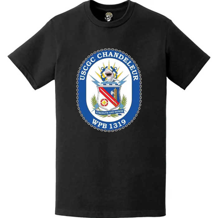 USCGC Chandeleur (WPB-1319) Ship's Crest Emblem Logo T-Shirt Tactically Acquired   