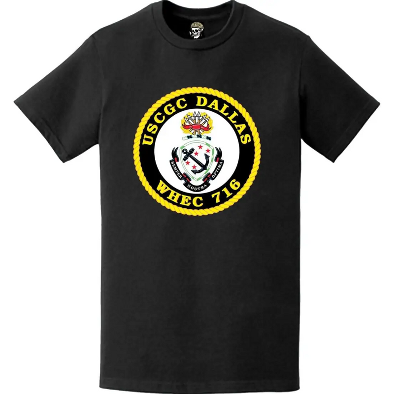 USCGC Dallas (WHEC-716) Ship's Crest Emblem Logo T-Shirt