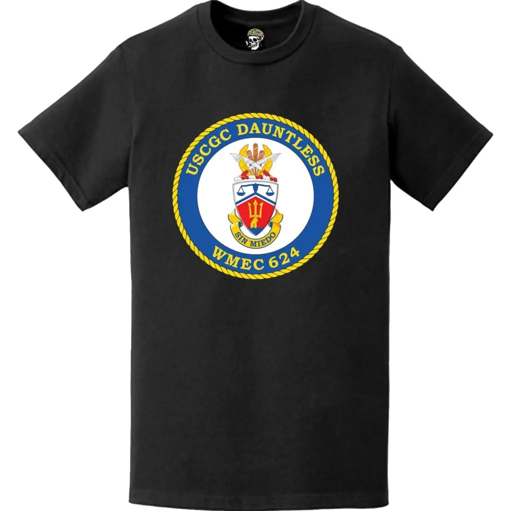 USCGC Dauntless (WMEC-624) Ship's Crest Emblem Logo T-Shirt Tactically Acquired   