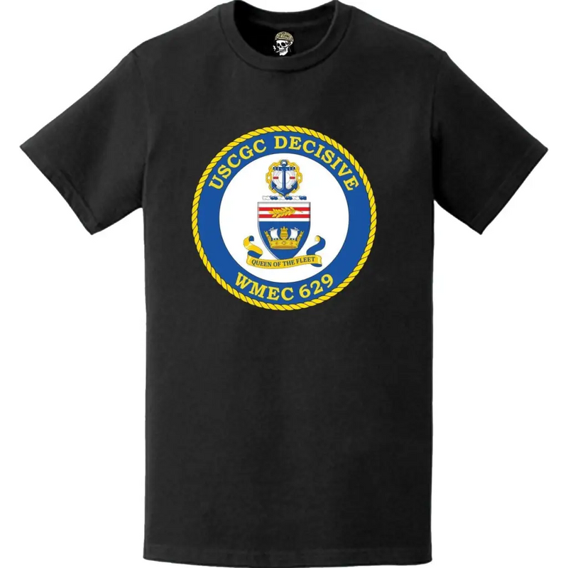 USCGC Decisive (WMEC-629) Ship's Crest Emblem Logo T-Shirt