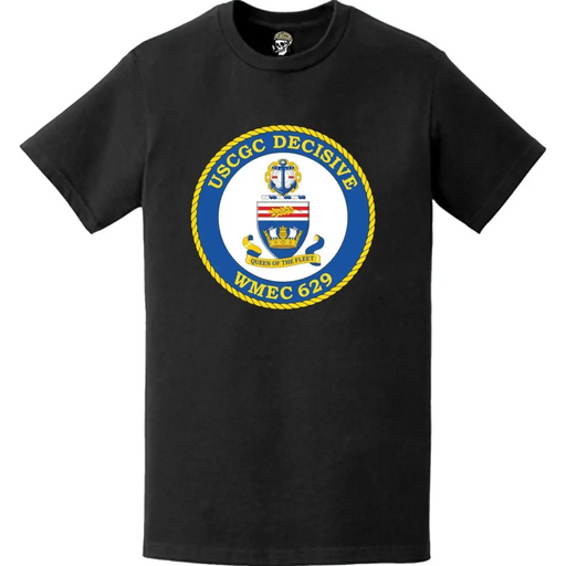 USCGC Decisive (WMEC-629) Ship's Crest Emblem Logo T-Shirt Tactically Acquired   